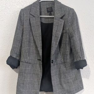 Forever 21 oversized boyfriend Plaid blazer